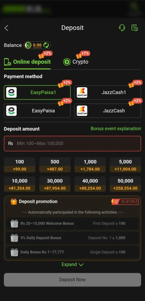 999XA Game Deposit