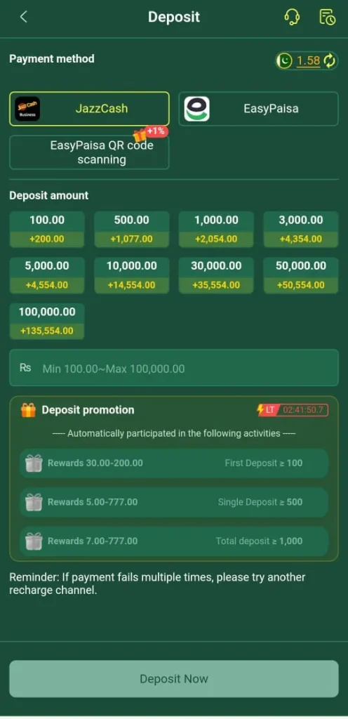 UK777 Game Deposit